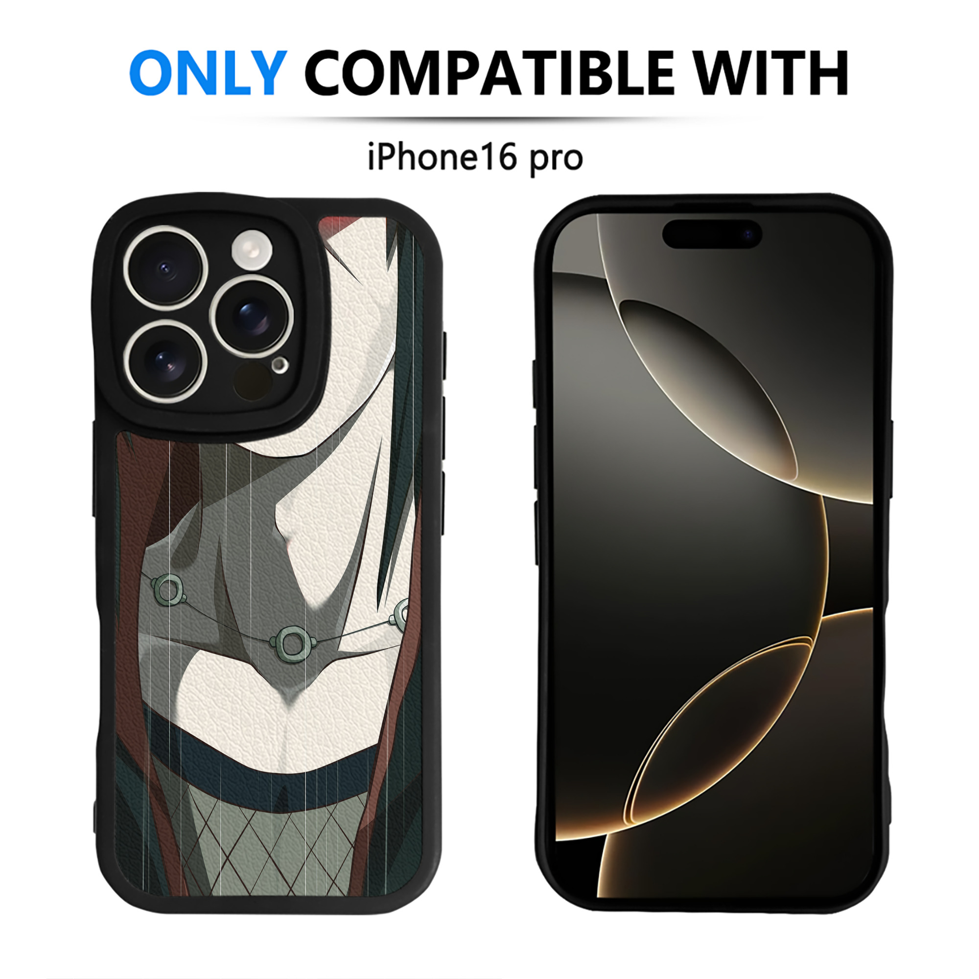 （画像用） NARUTO -ナルト- NARUTO -ナルト- 疾風伝 【iPhone 16シリーズ対応】シリコンスマホケース（レザー調） 材質：シリコン